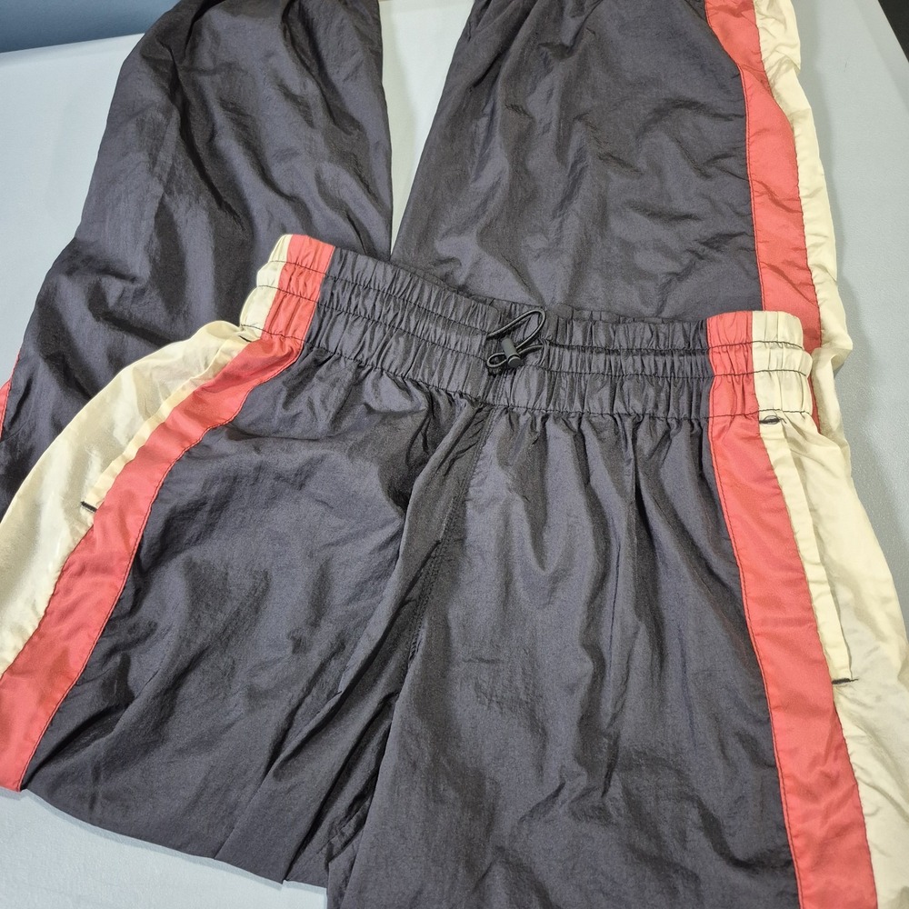 Free People Movement Track Pants Womens Small End Zone Wide Leg Baggy Ankle Zips
